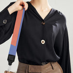 Retrowave Sunset Palm Tree Print Bag Strap