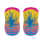 Retrowave Sunset Palm Tree Print Bar Stool Covers