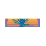 Retrowave Sunset Palm Tree Print Bed Runner