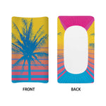 Retrowave Sunset Palm Tree Print Changing Pad Cover