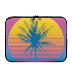 Retrowave Sunset Palm Tree Print Laptop Sleeve