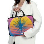 Retrowave Sunset Palm Tree Print Laptop Sleeve With Handle