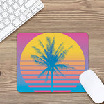 Retrowave Sunset Palm Tree Print Mouse Pad