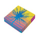 Retrowave Sunset Palm Tree Print Outdoor Seat Cushion Cover