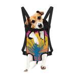 Retrowave Sunset Palm Tree Print Pet Carrier Backpack