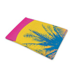 Retrowave Sunset Palm Tree Print Pet Cooling Mat Cover