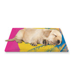 Retrowave Sunset Palm Tree Print Pet Cooling Mat Cover