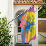 Retrowave Sunset Palm Tree Print Polyester Flag