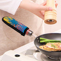 Retrowave Sunset Palm Tree Print Skillet Handle Cover