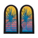 Retrowave Sunset Palm Tree Print Skillet Handle Cover
