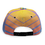 Retrowave Sunset Palm Tree Print Snapback Cap