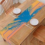 Retrowave Sunset Palm Tree Print Table Runner