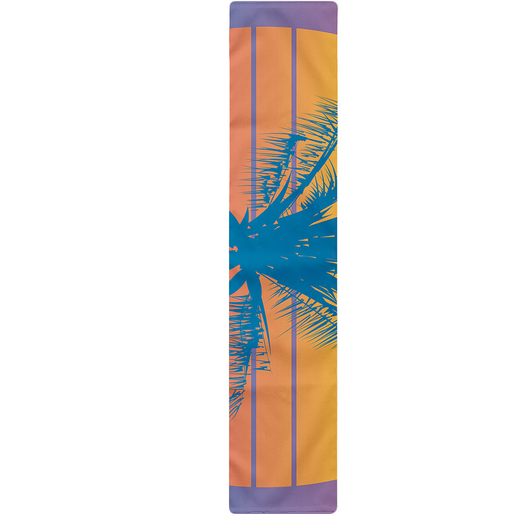 Retrowave Sunset Palm Tree Print Table Runner