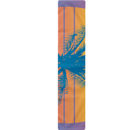 Retrowave Sunset Palm Tree Print Table Runner