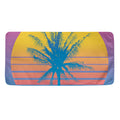 Retrowave Sunset Palm Tree Print Towel