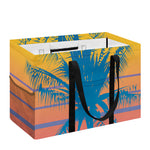 Retrowave Sunset Palm Tree Print Utility Tote Bag