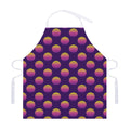 Retrowave Sunset Pattern Print Adjustable Apron