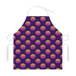 Retrowave Sunset Pattern Print Adjustable Apron