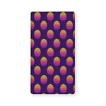 Retrowave Sunset Pattern Print Baby Crib Sheet