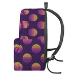 Retrowave Sunset Pattern Print Backpack