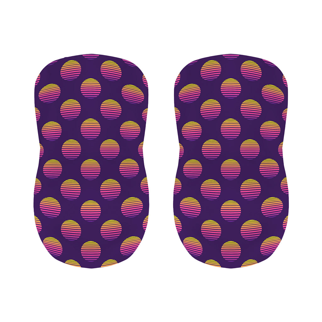Retrowave Sunset Pattern Print Bar Stool Covers