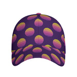 Retrowave Sunset Pattern Print Baseball Cap
