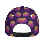 Retrowave Sunset Pattern Print Baseball Cap