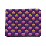 Retrowave Sunset Pattern Print Bifold Wallet