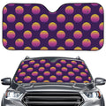 Retrowave Sunset Pattern Print Car Windshield Sun Shade