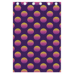 Retrowave Sunset Pattern Print Curtain