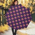 Retrowave Sunset Pattern Print Foldable Umbrella