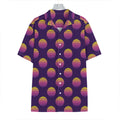 Retrowave Sunset Pattern Print Hawaiian Shirt