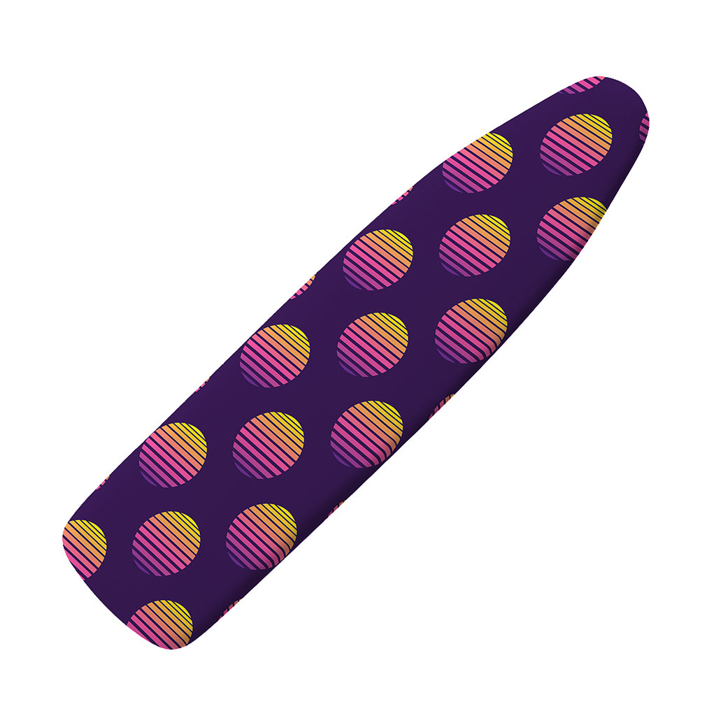 Retrowave Sunset Pattern Print Ironing Board Cover