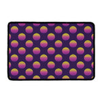 Retrowave Sunset Pattern Print Kitchen Mat