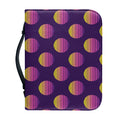 Retrowave Sunset Pattern Print Leather Bible Cover