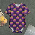 Retrowave Sunset Pattern Print Men's Bodysuit