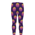 Retrowave Sunset Pattern Print Men's Leggings