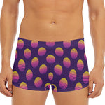 Retrowave Sunset Pattern Print Men's Short Boxer Briefs