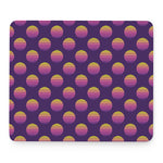 Retrowave Sunset Pattern Print Mouse Pad
