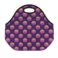 Retrowave Sunset Pattern Print Neoprene Lunch Bag