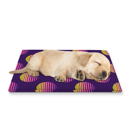 Retrowave Sunset Pattern Print Pet Cooling Mat Cover