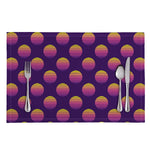 Retrowave Sunset Pattern Print Placemat