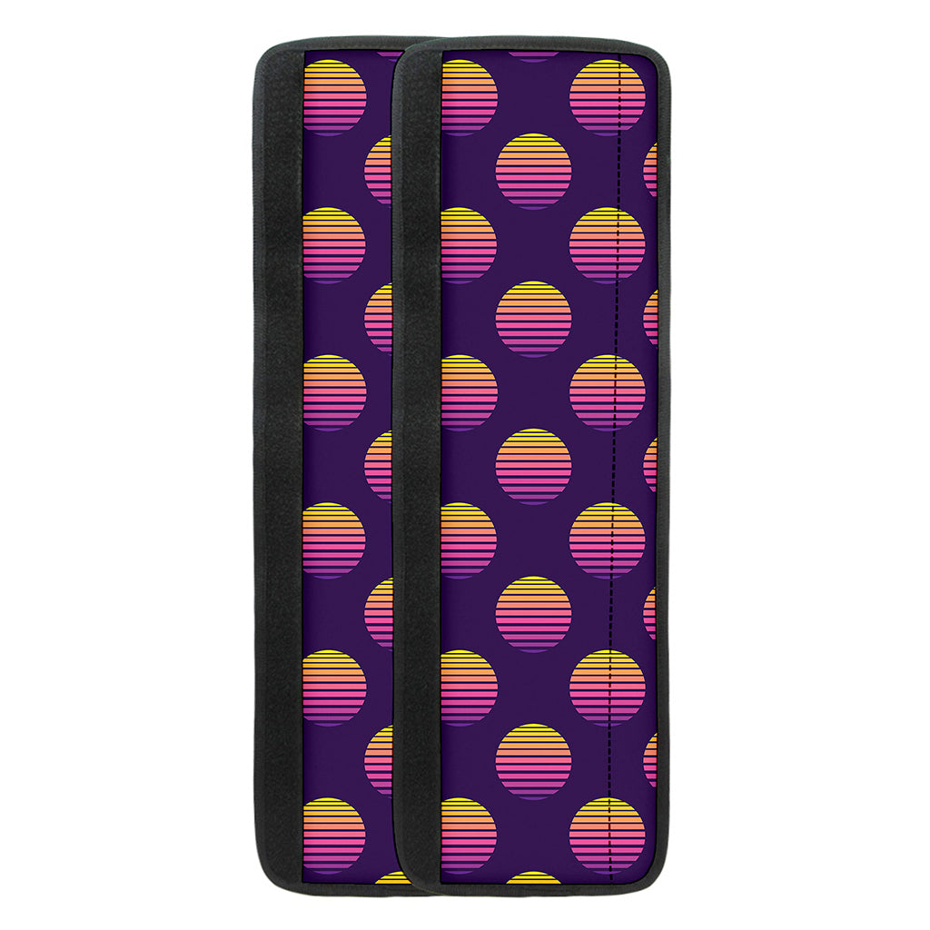 Retrowave Sunset Pattern Print Refrigerator Handle Covers