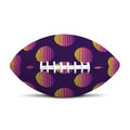 Retrowave Sunset Pattern Print Rugby Ball