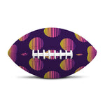 Retrowave Sunset Pattern Print Rugby Ball