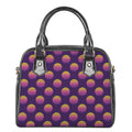 Retrowave Sunset Pattern Print Shoulder Handbag