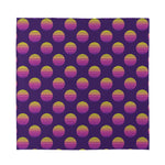 Retrowave Sunset Pattern Print Silk Bandana