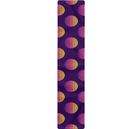 Retrowave Sunset Pattern Print Table Runner