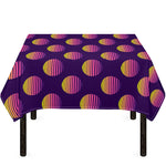 Retrowave Sunset Pattern Print Tablecloth