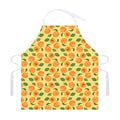Ripe Apricot Fruit Pattern Print Adjustable Apron